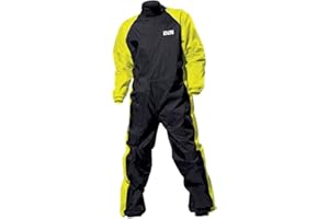 IXS Rain Overalls Orca Evo Black Motorcycle Clothing Unisex adulto