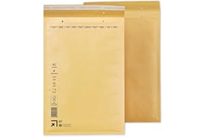 GPACK 100 Luftpolsterumschläge 240 x 350 mm | Luftpolstertasche F6 | braune Versandtasche DIN A4+ | verschiedene Mengen wählbar