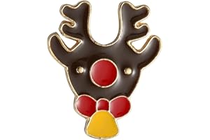 PRK 14 Christmas Brooch Pins Santa Claus in Hat Novelty Xmas Badge Lapel Pin Jewelry Secret Gift Decoration For Men Women Boys Girls Clothing Accessory Dress Up