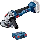 Bosch Professional 18V System Akku Winkelschleifer GWS 18V-10 (inkl. Scheibendurchmesser 125mm, ohne Akkus und Ladegerät, in 