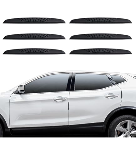 Paracolpi Portiere Auto In Fibra Di Carbonio - 6 Pezzi, Adesivo Protettivo Per Maniglie - Anti Graffi - Foto 5