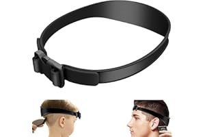 Okaywork Regulowana instrukcja strzyżenia włosów, regulowany szablon do strzyżenia włosów, profesjonalne narzędzie do samodzielnego strzyżenia włosów, prosta linia włosów, przenośny, kolor czarny