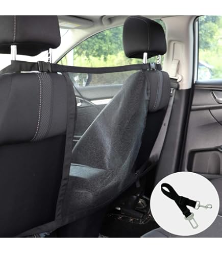 Mongtsamz Filet Voiture Pour Chien, Réglable Barrière De