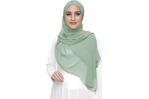 Lina & Lily Women’s Muslim Chiffon Hijab, Headscarf Shawl