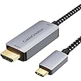 CableCreation USB C to HDMI Cable 1M HDR 4K@60Hz, 2K@144Hz, 2K@120Hz, USB Type C to HDMI Adapter Thunderbolt 3 Compatible for MacBook Pro/Air, iMac, iPad Pro 2020, Galaxy S20 S10/Note 10