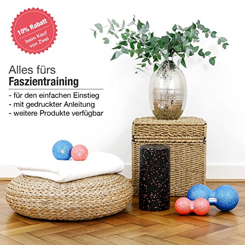 Duoball Faszienrolle – Doppel-Massageball inkl. Start-Guide – für wirkungsvolle Selbstmassage, Faszientraining und punktuelle Triggerpunkttherapie – ideal für Rücken, Nacken, Arme und Achillessehne – 8cm oder 12cm – von enducore - 7