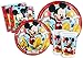 Produktbild Ciao y2495 – Kit Party Party in-Mickey Mouse Club House für 24 Personen (112 Stück: 24 große Teller, 24 Teller Medi, 24 Gläser, 40 Servietten)