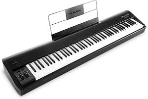 M-Audio Hammer 88 - Hochwertiger 88-Tasten Hammermechanik USB/MIDI Keyboard Controller inklusive einer Software Suite auf Studio-Niveau, 1 Stück