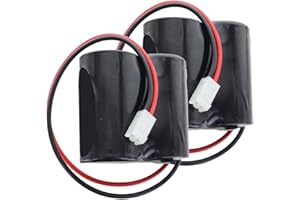 ACCUCELL ABUS FU2986 kompatibel für 2WAY-Funk-Außensirene, 2 Stück Nachbau BatteriePack 3 Volt