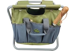 ESSCHERT Fallen Fruits GT85 Tool Stool in Grey, 30.5 cm*40.4 cm*30.8 cm