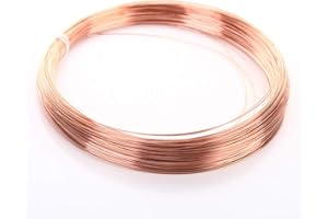 CHENWN Blanker Kupferdraht 99,9% Vollkupferdraht aus reinem Kupfer, Drahtdurchmesser: 5 mm, Länge: 2 m