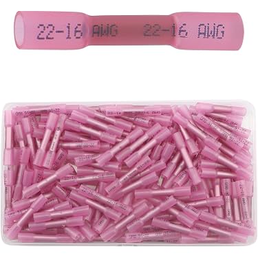 MIVOS 580-teiliges Kabelsteckverbinder-Set – Männliche & Weibliche Flachstecker, Gabelverbinder, Stoßverbinder 2,8/4,8/6,4 Mm + Ösen 3,2/5,2/8,2 Mm