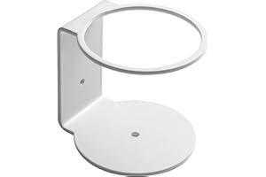 IPEA Flaschenhalter Wandhalterung aus Eisen – Flaschenhalter für Hygiene-Gel-Spender, Seife, Flaschen – für Zuhause, Geschäft, Hotel, Unternehmen – Weiß – Höhe 90 mm