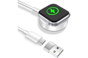 Schnell Ladekabel für Apple Watch - imodomio 1M USB C-USB A Schnellladegerät Kompatibel mit iWatch Series 10/9/8/7/6/5/4/3/2 (Kein Adapter)