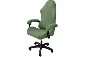 LIFEDX Coprisedia da Gaming Elasticizzata,Ergonomica Coprisedia per Sedia da Gioco,Fodera per Sedia da Ufficio con Braccioli/Schienale della Sedia per Sedia da Computer Gioco,Senza Sedie-Green