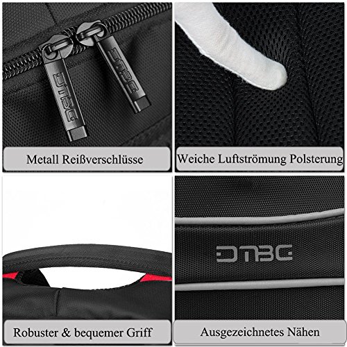Anti Diebstahl Laptop Rucksack 17 3 Zoll  DTBG wasserdicht ger  umig leicht Business Computer Rucks  ke Reiserucksack Daypack Schultasche College Stud
