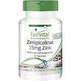 Zinkpicolinat 15mg Tabletten - HOCHDOSIERT - VEGAN - 60 Tabletten