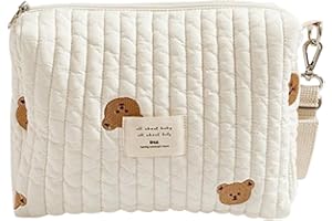 ZINGKING Organizer universale per passeggino per bambino, mini borse per il cambio bebè, borsa per il cambio Essentials, borsa per passeggino, borsa per pannolini con cerniera, colore: Bianco