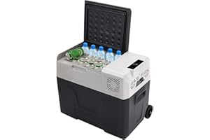 VEVOR Glacière Congélateur Voiture 50 L Portable Mini Frigo Silencieux 220V avec Panneau Numérique -20 à 20℃ pour Maison, Voiture et Camping