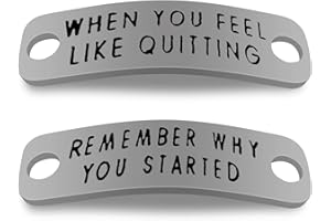 Vadaka Funny Runners Gift Fitness Gym Gift Trainer Tags for Runner Shoelace Tag Set Inspirational Present Workout Fitness Gym Shoelace Charm for Men Women Runners Present