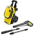 Kärcher Idropulitrice K 4 Compact Home da 130 Bar, Dimensioni Compatte, 2 Lance: 1 Ugello MangiaSporco, 1 Vario Power, Lavasu