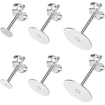 Lot De 20 Paires Crochets Boucles D'oreilles Français - Laiton Plaqué Argent 925, Boucle 2mm