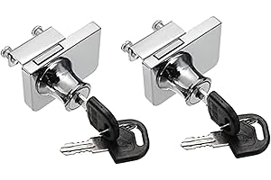 YOUNG WOLF Chromowany szklany zamek do szafki IKEA z 2 kluczami, szklany zamek okienny, pojedyncza huśtawka, witryna wystawowa zamek do drzwi (2)