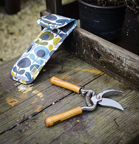 Orla Kiely ok054 Multi Blumen Oval Print Gartenschere und Tasche – Blau/Grün - 3