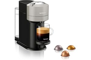 Nespresso Vertuo Next Automatic Pod coffee machine for Americano, Decaf, Espresso by Krups in Grey