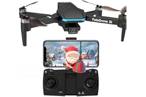 Toladrone Drone avec Caméra 4K UHD pour Adultes, Drones GPS avec Moteur sans balais, Transmission en Temps Réel 5G, Suivez-moi, Retour Automatique, Drone pour Débutants TD31GPS