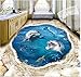 Produktbild Malilove 3d-PVC Bodenbeläge Custom Photo selbstklebende Sticker Dolphin Beach turtle Dekoration Wohnzimmer Malerei 3d Wandbild Tapeten