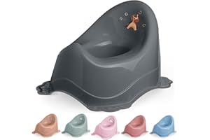 DOCARI Baby Potty for Children from 1 Year to 3 Years Horse Grey - Ergonomic Children's Toilet: Child-Friendly, Lightweight & Portable - Children's Potty Toilet Trainer - Keeping Potty Baby