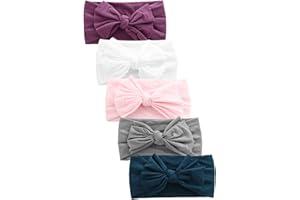 Hocaies Vendas del bebé Hairband de los bebés recién Nacidos Diademas de bebé anchas con lazo Diadema Elástica Niñas Banda Para Cabeza Bebe Accesorio Bebe Niñas Recien Nacida