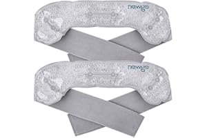‎NEWGO NEWGO Migräne Stirnband Kühlakku Kopf Kopfschmerzen und Migräne Kühlpack Kalt Warm Kompresse Gel Kühlpad für Kopfschmerzen und Migräne, 2 Stück