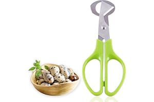 TAKUZA Wachteleier Schere,Edelstahl Eierschneider,Kleine Eierschere Wachteleier,Edelstahl Wachteleierschere,Wachtel-Ei-Öffner für Zuhause,Restaurant,Küche, eine Sehr Gute Küchen Gadgets, Grün