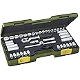 Proxxon 23282 47-Piece Socket Spanner Set with Ratchet Wrench 3/8 Inch