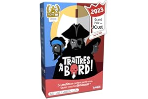 SAVANA Traitres à Bord - Jeu de société - Grand Prix du Jouet 2023 - Jeux à identité secrète - Jeu de Voyage et de Poche - Jeu de Cartes dès 10 Ans