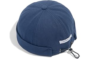 Clape Cappellino Senza Visiera Uomo Donna Cappello Portuale Berretto Commando Lavoro Cotone Docker cap Brimless Hat