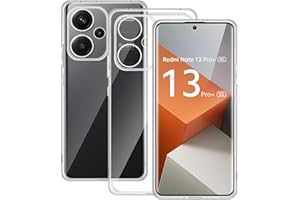 Locofun Funda para Xiaomi Redmi Note 13 Pro Plus / 13 Pro+ 5G, Slim Carcasa Protectora Antigolpes Transparente, Suave TPU Silicona Caso Delgada Anti-Choques Case