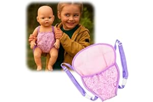 HAMKU Portabebés para Muñecas,Accesorios para Muñecos Bebé de 18 Pulgadas,Portador de Muñecas de Transporte para Niños,Juguetes para Juegos de rol para Niños