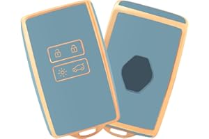 OFFCURVE Etui a Clef Couvre Clef Étui à Clé Coque Clé pour Renault Clio Espace 5 Master Bus Talisman Megane USW Fluence Duster Megane Kadjar Coque Captur Zoe Koleos Scenic Arkana Dacia Sandero Kangoo