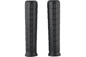 KHIRONHIVE Lot de 2 poignées de rechange en caoutchouc pour brouette, tubes ronds, antidérapants, résistants aux intempéries, pour chariots de jardin, installation facile (114 x 20 mm)