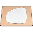 Less4spares Wing Mirror Glass Left Compatible with VW Touareg 2010-2017 STICK-ON Passenger Near Side with Blind Spot