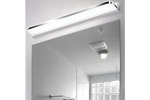 ‎TALWEI Talwei Spiegelleuchte Badleuchte, Badlampe Wand Edelstahl, Spiegellampe Bad 42cm 9W Für Die, Led Lampe 230V Naturweiß 4000K Wandlampe Badezimmer IP44 Wasserdicht (Neutralweiß)