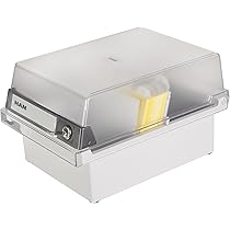 HAN 965-0-11, bac à fiches A5 horiz., design innovant et attrayant, pour 800 fiches, 1 séparateur à onglet inclus, gris clair