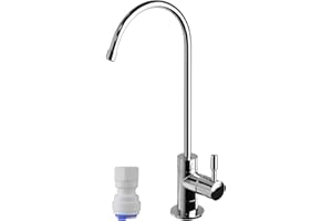 Geekpure Grifo de agua K6 para sistema de ósmosis inversa - Cromo de lujo sin plomo certificado por NSF