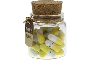 INFMETRY Letters in Capsule San Valentin Navidad Regalos Originales para Mujer Hombre Regalo Madre Ideas Gifts for Boyfriend Girlfriend Mom (25pcs Yellow)