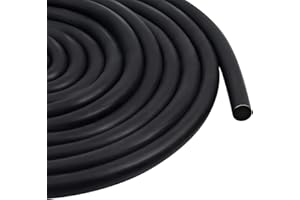 Storystore Backer Rod for Gaps and Joints, 10mm x 3m Black Foam Rubber Caulk Saver for Weather Stripping, Door Seal, Concrete Expansion Joint Filler Rope