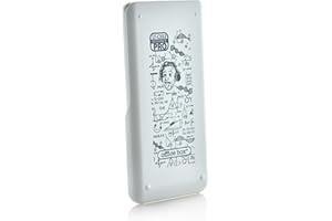 OFFICE BOX Calculadora científica de 552 Funciones, Doble alimentación por batería Solar y de botón, 4 líneas, Pantalla de 10 + 2 dígitos, con Cubierta Protectora Impresa con Einstein