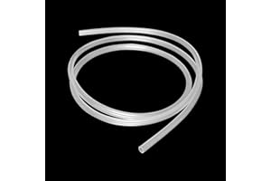 iMeistek Tuyau en plastique transparent de 6 mm x 9 mm de diamètre extérieur - 2 m de long - Tuyau flexible en vinyle PVC de qualité alimentaire pour transfert d'huile, d'eau et d'air